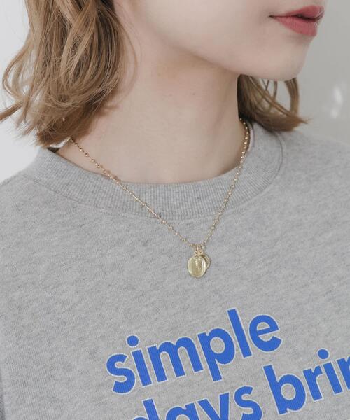 SMELLY（スメリー）の「コインチャームボールチェーンネックレス（ネックレス・レディース・ゴールド・-）」の8枚目の写真