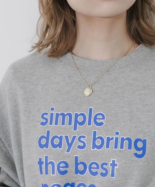 SMELLY（スメリー）の「コインチャームボールチェーンネックレス（ネックレス・レディース・ゴールド・-）」の2枚目の写真