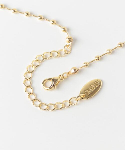 SMELLY（スメリー）の「コインチャームボールチェーンネックレス（ネックレス・レディース・ゴールド・-）」の5枚目の写真
