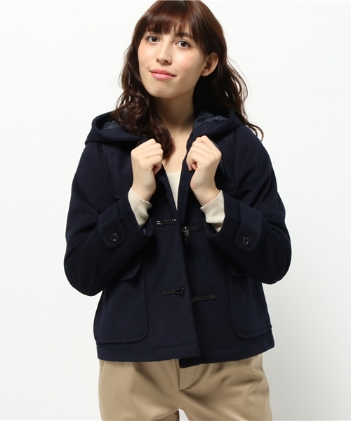 OUTLET(アウトレット)の「【Ciaopanic】メルトンショートダッフルコート(ダッフルコート・レディース・レッド/モカ/ネイビー・FREE)」の2枚目の写真
