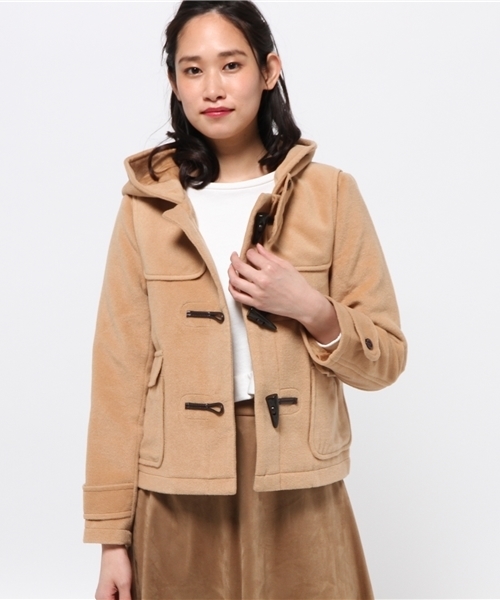 OUTLET(アウトレット)の「【Ciaopanic】メルトンショートダッフルコート(ダッフルコート・レディース・レッド/モカ/ネイビー・FREE)」の1枚目の写真