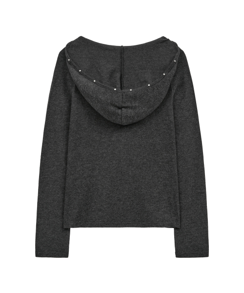 Midnight Move(ミッドナイトムーブ)の「sl cross hood (dark grey)(パーカー・レディース・その他・FREE)」の4枚目の写真