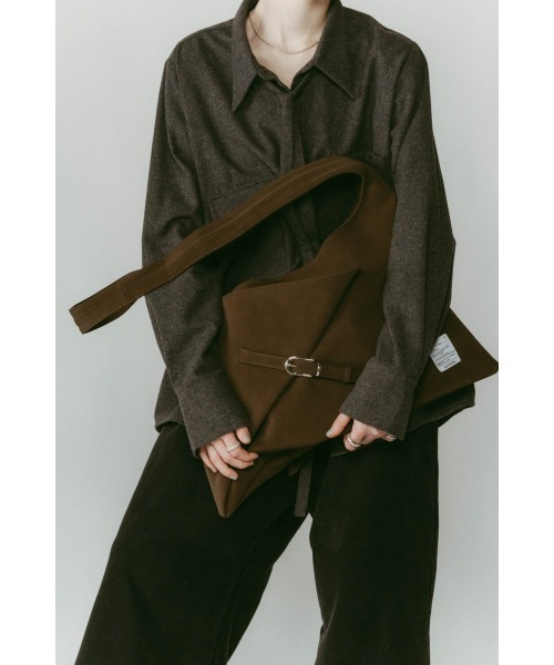 Knuth Marf（クヌースマーフ）の「origami bag（ショルダーバッグ・レディース・ブラウン/ブラック・ONE SIZE）」の11枚目の写真