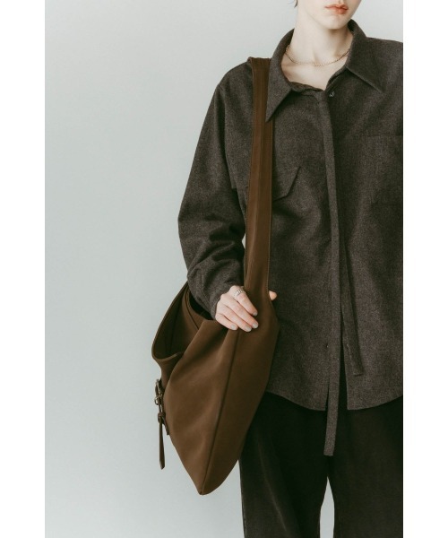 Knuth Marf（クヌースマーフ）の「origami bag（ショルダーバッグ・レディース・ブラウン/ブラック・ONE SIZE）」の12枚目の写真