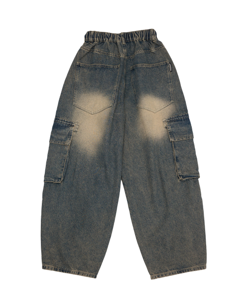 DOUBLE JD（ダブルジェイディー）の「バルーンフィットカーゴデニム（ブルー）（デニムパンツ・メンズ・その他・MEDIUM/LARGE）」の2枚目の写真