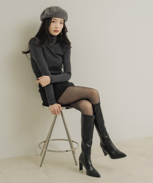 NEUNA（ヌナ）の「ポインテッドトゥロングブーツ（ブーツ・レディース・ブラック/ブラウン・36/38/39）」の10枚目の写真