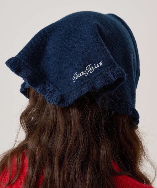 TINA：JOJUN（ティーナジョジュン）の「マルチ ニット スカーフ TINA：JOJUN（バンダナ/スカーフ・レディース・アイボリー/ネイビー・F）」の11枚目の写真