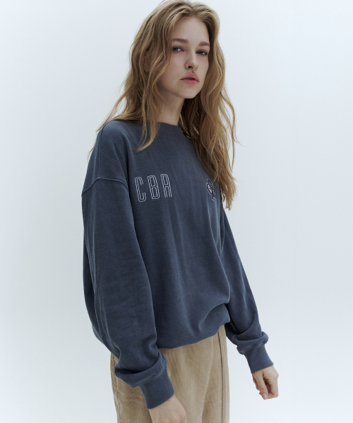 CITYBREEZE(シティブリーズ)の「ピグメントシンボルロゴスウェットシャツ_2COLORS(スウェット・レディース・ブルー/バーガンディー・FREE)」の4枚目の写真