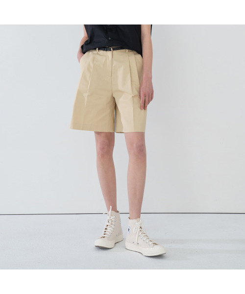 LADY VOLUME(レディーボリューム)の「HALF CALM PANTS_BEIGE(その他パンツ・レディース・その他・MEDIUM/SMALL)」の3枚目の写真