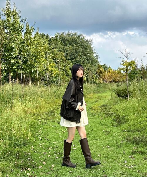 LADY VOLUME(レディーボリューム)の「9163 VINTAGE COATING LEATHER JACKET_BROWN(ライダースジャケット・レディース・その他・FREE)」の7枚目の写真