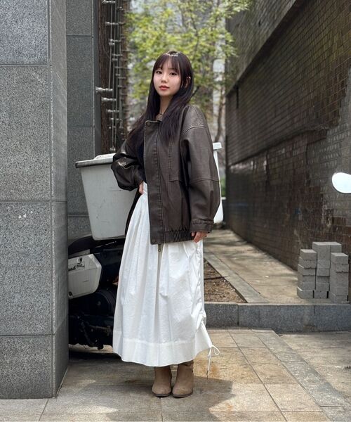 LADY VOLUME(レディーボリューム)の「9163 VINTAGE COATING LEATHER JACKET_BROWN(ライダースジャケット・レディース・その他・FREE)」の14枚目の写真