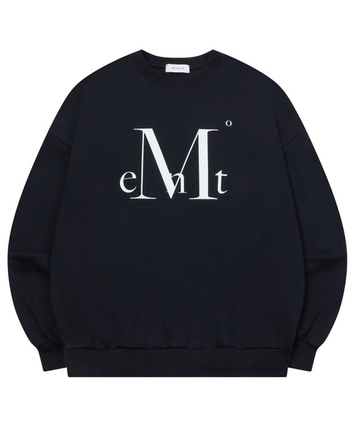 MUCENT（ムセント）の「ビッグロゴルーズフィットロングスリーブスウェット（3カラー）（スウェット・レディース・グレー/ネイビー/ブラック・MEDIUM/LARGE）」の3枚目の写真