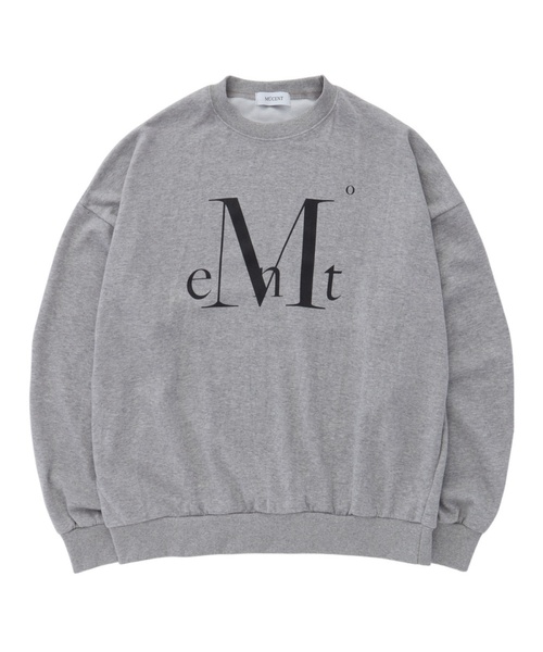 MUCENT（ムセント）の「ビッグロゴルーズフィットロングスリーブスウェット（3カラー）（スウェット・レディース・グレー/ネイビー/ブラック・MEDIUM/LARGE）」の2枚目の写真