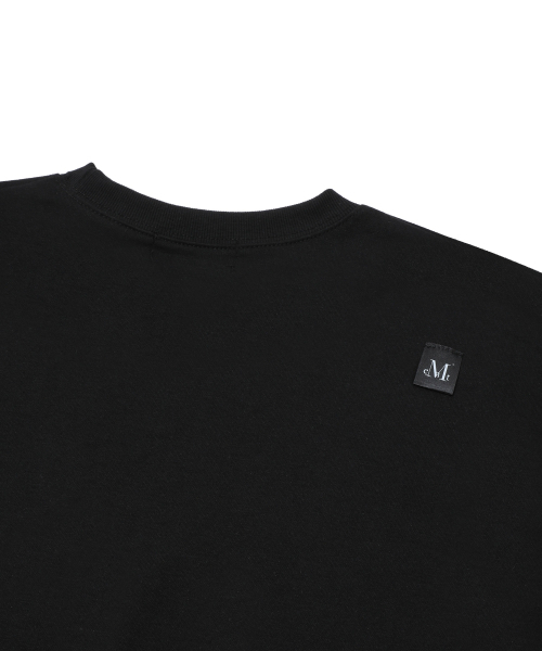 MUCENT（ムセント）の「ビッグロゴルーズフィットロングスリーブスウェット（3カラー）（スウェット・レディース・グレー/ネイビー/ブラック・MEDIUM/LARGE）」の6枚目の写真