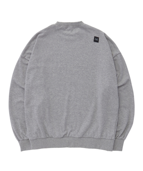 MUCENT（ムセント）の「ビッグロゴルーズフィットロングスリーブスウェット（3カラー）（スウェット・レディース・グレー/ネイビー/ブラック・MEDIUM/LARGE）」の13枚目の写真