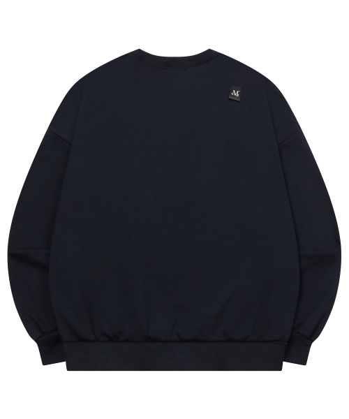 MUCENT（ムセント）の「ビッグロゴルーズフィットロングスリーブスウェット（3カラー）（スウェット・レディース・グレー/ネイビー/ブラック・MEDIUM/LARGE）」の17枚目の写真