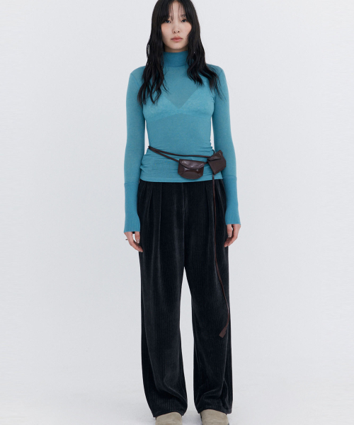 WNDERKAMMER(ブンダーカンマー)の「コーデュロイワイドパンツ_チャコール(その他パンツ・レディース・その他・X-SMALL/SMALL/MEDIUM)」の2枚目の写真