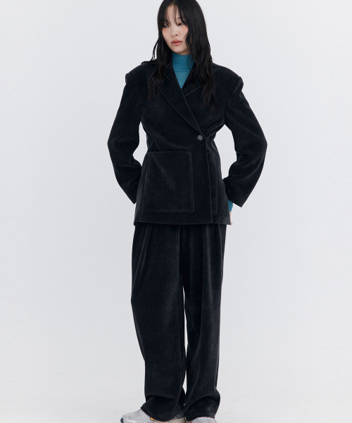 WNDERKAMMER(ブンダーカンマー)の「コーデュロイワイドパンツ_チャコール(その他パンツ・レディース・その他・X-SMALL/SMALL/MEDIUM)」の12枚目の写真
