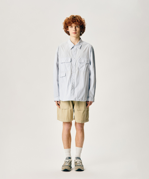 ESPIONAGE（エスピオナジ）の「Utility Over Shirt Light Blue（シャツ/ブラウス・レディース・その他・LARGE/X-LARGE/MEDIUM）」の7枚目の写真