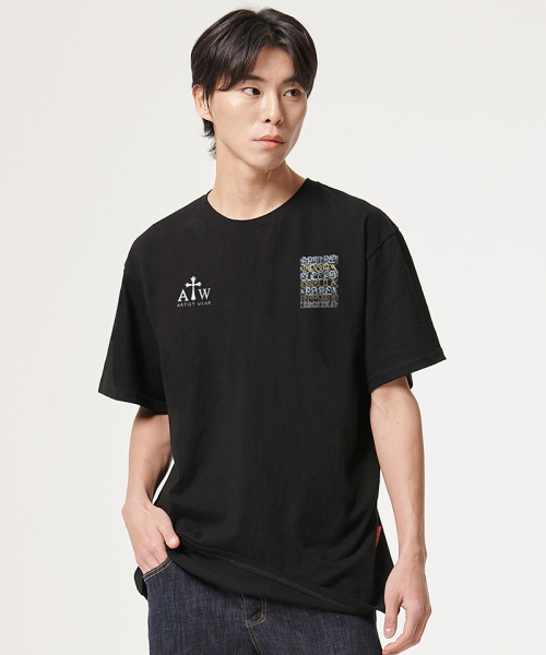 ARTISTWEAR（アーティストウェア）の「[ATW x BIG SLEEPS] LA LEGEND Short Sleeve T-Shirt（Tシャツ/カットソー・レディース・ブラック・XXXX-LARGE/LARGE/MEDIUM/SMALL/X-LARGE/XX-LARGE）」の2枚目の写真