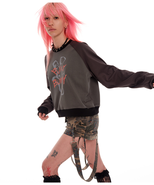 youthbath（ユースバース）の「PUNKY BUNNY SWEATSHIRT_CHARCOAL（スウェット・レディース・その他・SMALL/MEDIUM）」の7枚目の写真