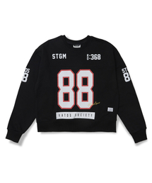 88 Football Oversized Crewneck Black