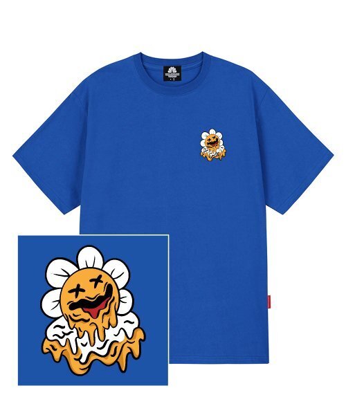 TRIPSHION(トリップション)の「MELTING DAISY LOGO Tシャツ - ブルー(Tシャツ/カットソー・メンズ・その他・LARGE/MEDIUM/X-LARGE)」の1枚目の写真