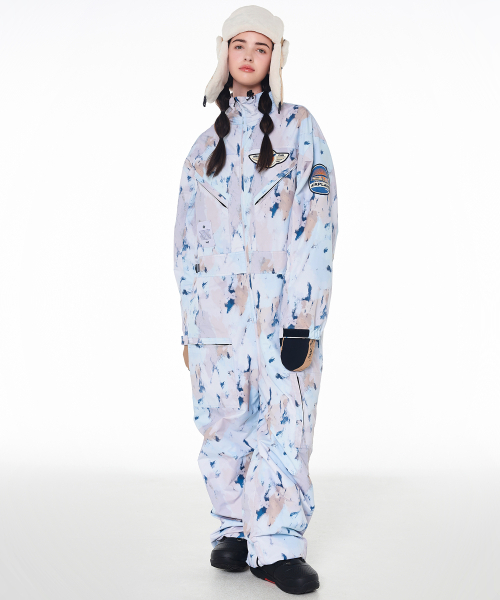 DOLL OUTERWEAR(ドラ アウターウェア)の「2425 ボルカン ボードウェア ワーク ジャンプスーツ カモプリント 男女共用(つなぎ/オールインワン・レディース・その他・SMALL/MEDIUM/LARGE/X-LARGE/X-SMALL)」の1枚目の写真
