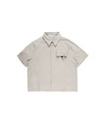 THEWARLD（ザワールド）の「PACKABLE SEERSUCKER HALF SHIRTS IVORY（シャツ/ブラウス）」