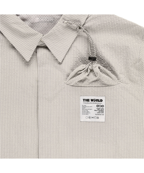 THEWARLD（ザワールド）の「PACKABLE SEERSUCKER HALF SHIRTS IVORY（シャツ/ブラウス・レディース・その他・1/2/4/3）」の4枚目の写真