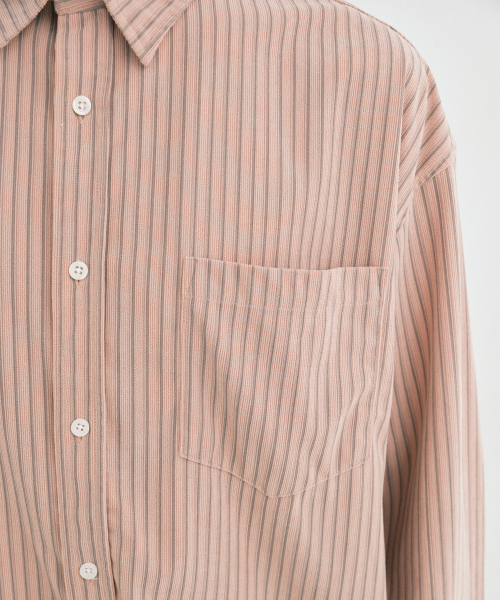 ENDOOR(エンドア)の「Corduroy stripe shirt (pink stripe)(シャツ/ブラウス・メンズ・その他・1/2)」の3枚目の写真