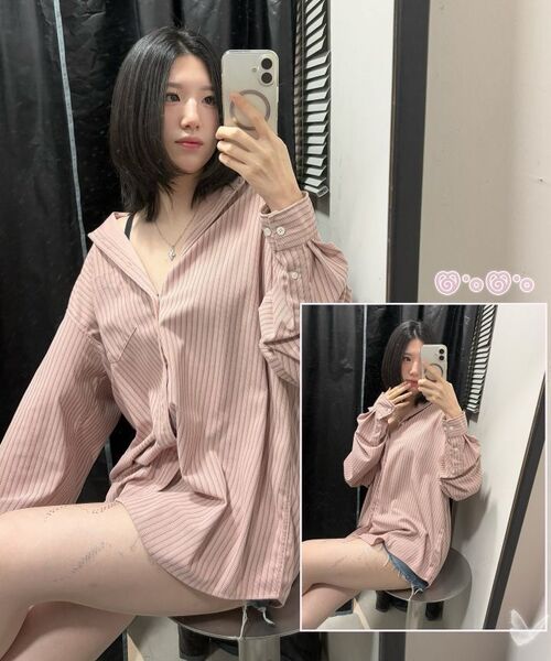 ENDOOR(エンドア)の「Corduroy stripe shirt (pink stripe)(シャツ/ブラウス・メンズ・その他・1/2)」の8枚目の写真