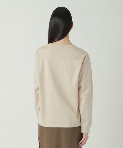 ZUCCa（ズッカ）の「HEART EMBROIDERY L/S T / カットソー / P（Tシャツ/カットソー・レディース・ライトブルー/ベージュ/ダークグレー・XL/M size）」の5枚目の写真