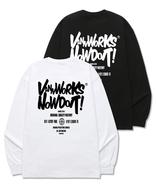 VANNWORKS(バンワークス)の「DOIT LARGE ロングスリーブ (VLS0088) ホワイト(Tシャツ/カットソー・レディース・その他・XX-LARGE/SMALL/MEDIUM/LARGE/X-LARGE)」の5枚目の写真