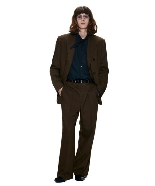 THE BALLON(ザバロン)の「REFINED DOUBLE JACKET - BROWN(テーラードジャケット・メンズ・ブラウン・LARGE/MEDIUM)」の3枚目の写真