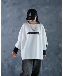 NOIZY（ノイジー）の「NOIZY Graphic Tee / GAME MENU / CONTINUE / ワンポイント / LOADING / BOX LOGO / 猫 ワンポイント バックプリント 半袖  プリント Tシャツ（Tシャツ/カットソー）」