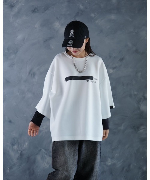 NOIZY（ノイジー）の「NOIZY Graphic Tee / GAME MENU / CONTINUE / ワンポイント / LOADING / BOX LOGO / 猫 ワンポイント バックプリント 半袖  プリント Tシャツ（Tシャツ/カットソー・メンズ・ベージュ/ホワイト系その他3/ホワイト系その他/ホワイト/グレー系その他4/グレー系その他3/グレー系その他2/ブラック系その他2/グレー系その他/サックスブルー/ブラック/ブラック系その他4/ホワイト系その他4/ブラック系その他3/ホワイト系その他2/ブラック系その他・LARGE/MEDIUM）」の5枚目の写真