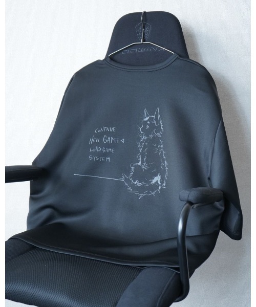 NOIZY（ノイジー）の「NOIZY Graphic Tee / GAME MENU / CONTINUE / ワンポイント / LOADING / BOX LOGO / 猫 ワンポイント バックプリント 半袖  プリント Tシャツ（Tシャツ/カットソー・メンズ・ベージュ/ホワイト系その他3/ホワイト系その他/ホワイト/グレー系その他4/グレー系その他3/グレー系その他2/ブラック系その他2/グレー系その他/サックスブルー/ブラック/ブラック系その他4/ホワイト系その他4/ブラック系その他3/ホワイト系その他2/ブラック系その他・LARGE/MEDIUM）」の22枚目の写真