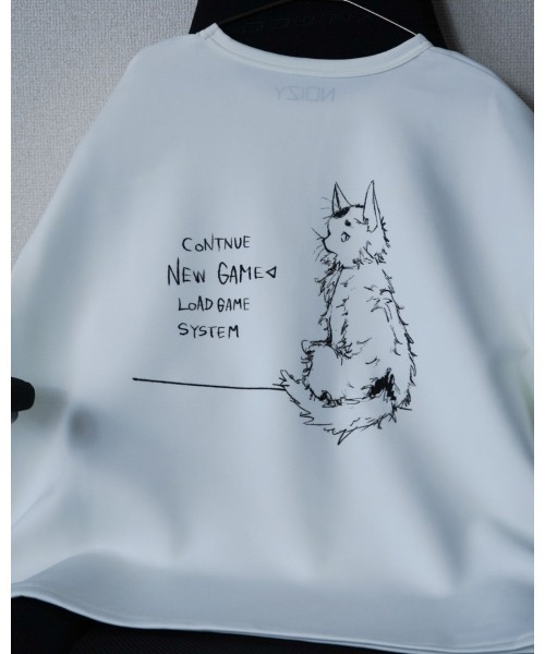 NOIZY（ノイジー）の「NOIZY Graphic Tee / GAME MENU / CONTINUE / ワンポイント / LOADING / BOX LOGO / 猫 ワンポイント バックプリント 半袖  プリント Tシャツ（Tシャツ/カットソー・メンズ・ベージュ/ホワイト系その他3/ホワイト系その他/ホワイト/グレー系その他4/グレー系その他3/グレー系その他2/ブラック系その他2/グレー系その他/サックスブルー/ブラック/ブラック系その他4/ホワイト系その他4/ブラック系その他3/ホワイト系その他2/ブラック系その他・LARGE/MEDIUM）」の17枚目の写真