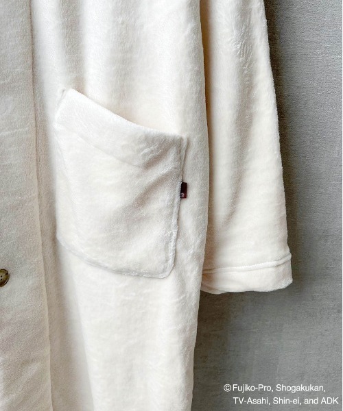 TETERA（テテラ）の「【LW】【it】【TETERA×ドラえもん】Re ROOMROBE / 外気浴専用 ファーローブ（ガウン/バスローブ・レディース・ベージュ/ネイビー/グレー/サックスブルー・FREE）」の12枚目の写真