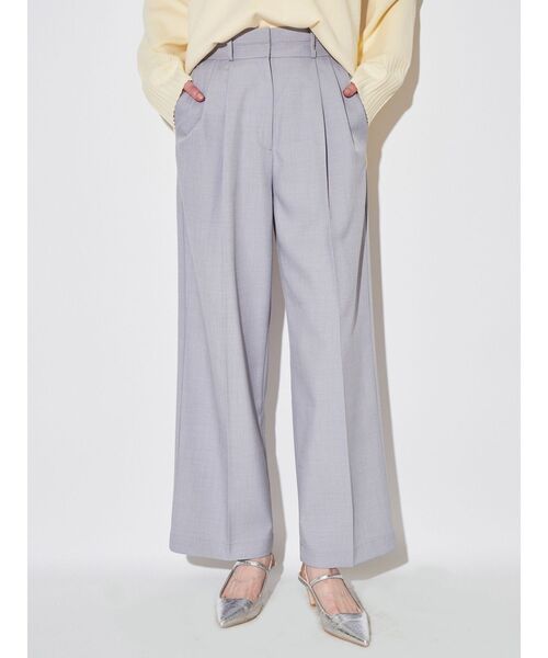 ELENDEEK（エレンディーク）の「ラインベルトワイドパンツ（その他パンツ・レディース・グレー/ブラック・01/02）」の2枚目の写真