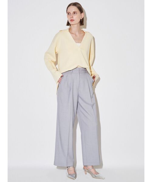 ELENDEEK（エレンディーク）の「ラインベルトワイドパンツ（その他パンツ・レディース・グレー/ブラック・01/02）」の15枚目の写真