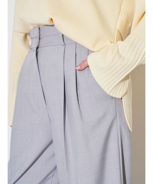 ELENDEEK（エレンディーク）の「ラインベルトワイドパンツ（その他パンツ・レディース・グレー/ブラック・01/02）」の19枚目の写真