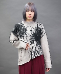NIBBLE POISON（ニブルポイズン）の「ダメージニットプルオーバー（ニット/セーター）」