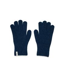 VELSEY（ベルジ）の「Wool Blended Classic Lip Glove Blue（手袋）」