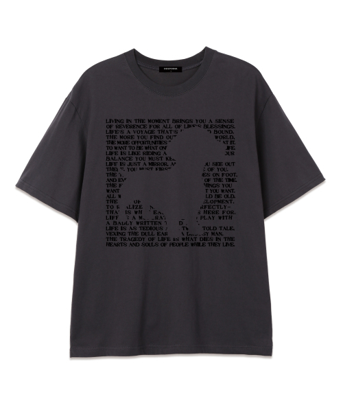 OUSE(オウズ)の「ドッグビーダグ オーバーサイズ 半袖Tシャツ (DS006) チャコール(Tシャツ/カットソー・レディース・その他・SMALL/MEDIUM/X-LARGE/XX-LARGE/LARGE)」の1枚目の写真
