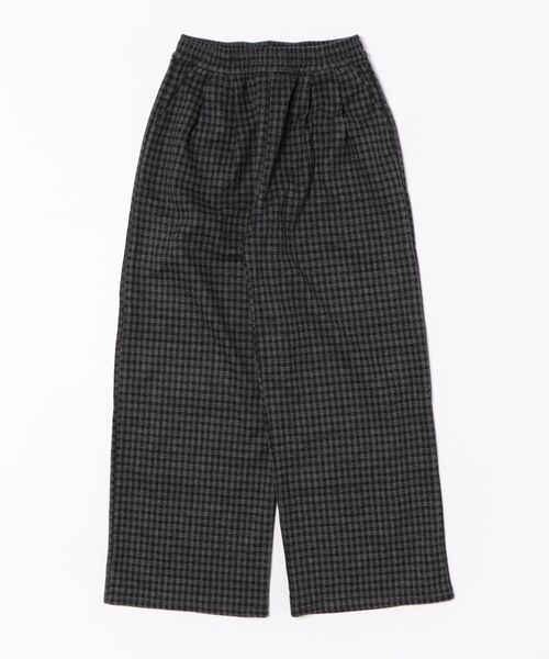 Uenui（ウニュイ）の「【 cunii 】チェック 柄 ワイド パンツ 韓国 ゆる 体型カバー 裏起毛 冬 ルーズ（その他パンツ・レディース・グレー/ブラウン/ブラック・FREE）」の3枚目の写真