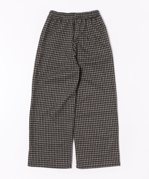 Uenui（ウニュイ）の「【 cunii 】チェック 柄 ワイド パンツ 韓国 ゆる 体型カバー 裏起毛 冬 ルーズ（その他パンツ・レディース・グレー/ブラウン/ブラック・FREE）」の4枚目の写真