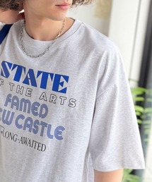 Java（ジャバ）の「《JaVaジャバコラボ》シンプルなボトムスに合わせるだけで“絵になる”1枚!カレッジ風 タイポグラフィ配色 プリントTシャツ(半袖)（Tシャツ/カットソー）」