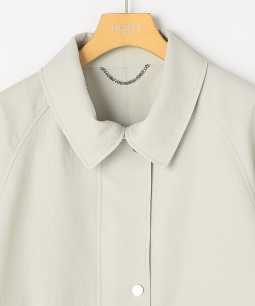 NOLLEY’S Sophi（ノーリーズソフィ）の「ウォッシャブルエアーツイルステンカラーハーフコート（ステンカラーコート・レディース・ベージュ/オフホワイト・38/36）」の14枚目の写真